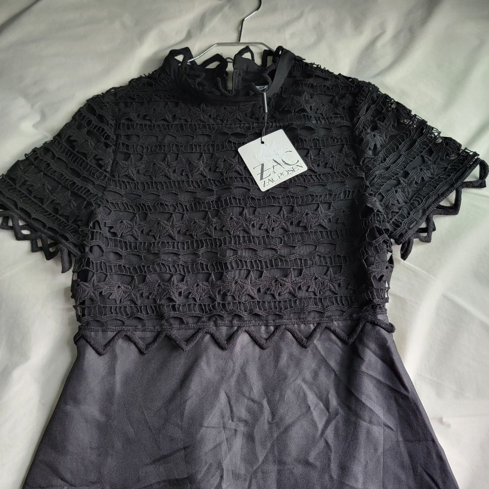 NWT ZAC by Zac Posen Black dress size 6